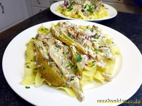 Birnen-Pasta mit Ricotta