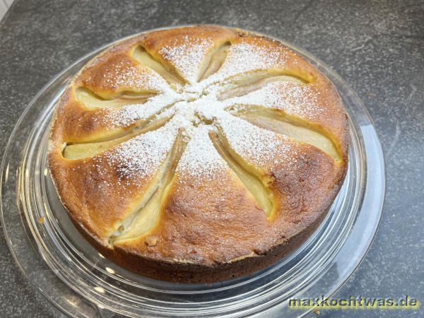 Birnenkuchen mit Ricotta