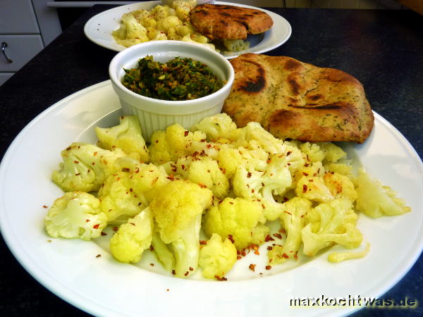 Gebratener Blumenkohl mit Chermoula