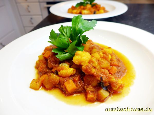 Blumenkohlcurry mit Kartoffeln