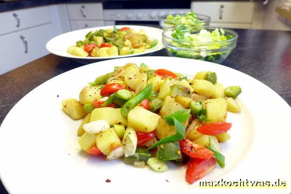 Bratkartoffeln mit Gemüse