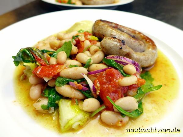 Cannellinibohnensalat mit Ofentomaten