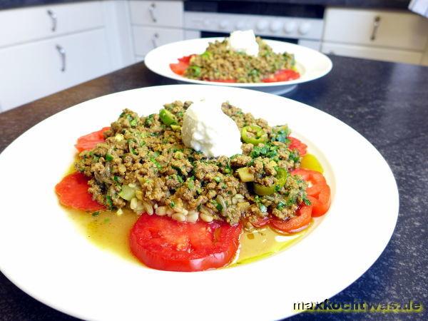 Herzhaftes Curry mit Lammhackfleisch