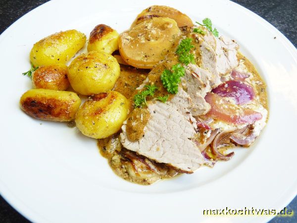 Schweinefilet mit Äpfeln II