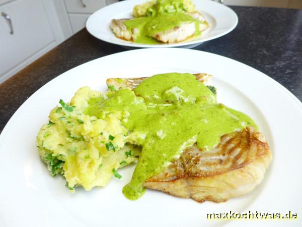 Fischfilets in Pestosauce