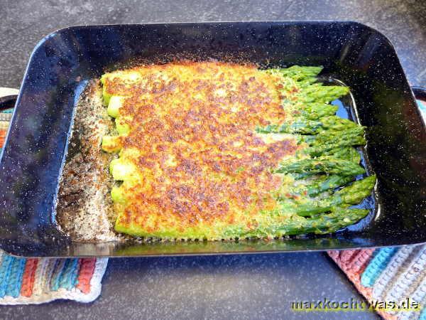 Gratinierter Spargel mit Salzkartoffeln