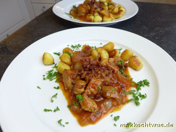 Gulaschtopf mit Gnocchi