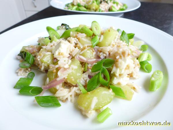 Gurkenreis mit Feta