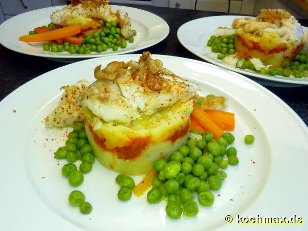 Kabeljaufilet mit Rotem Pesto