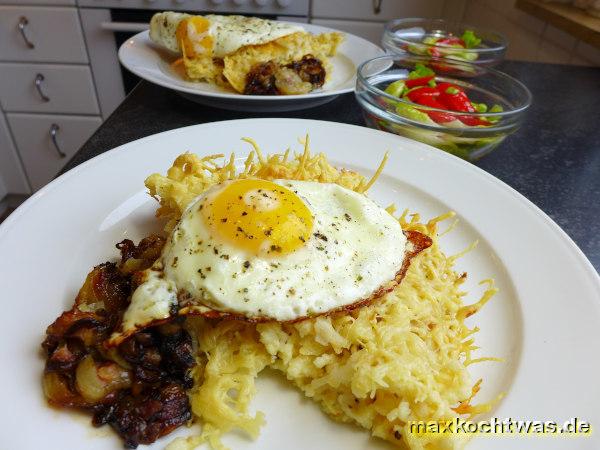 Käsespätzle mit Pastinaken