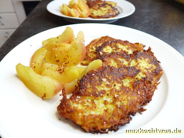 Kartoffelrösti mit Apfelmus