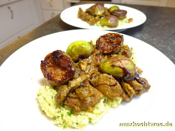 Confit vom Lamm mit Feigen und Nüssen