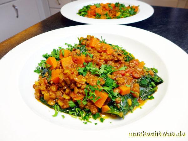 Veganes Linsen-Curry