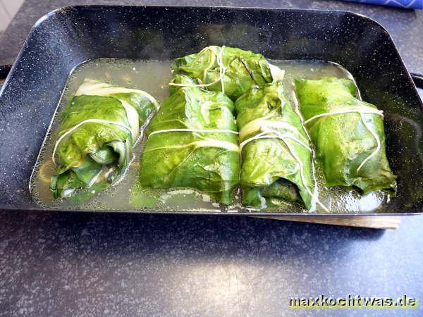 Mangoldröllchen mit Estragon