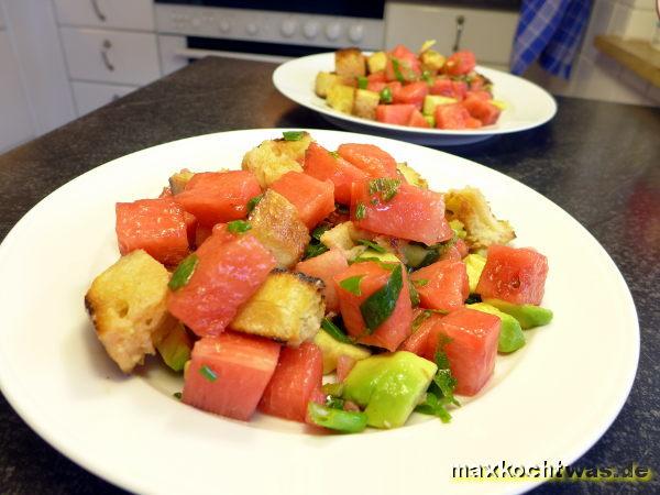 Wassermelonen-Avocado-Salat