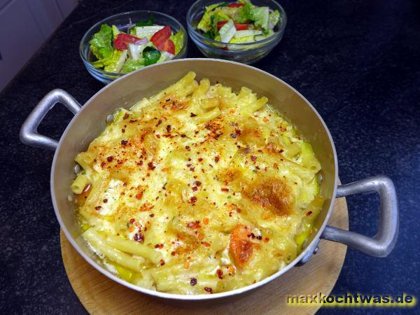 Nudel-Gemüse-Gratin