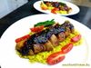 Mit Orange karamellisiertes Schweinefilet
