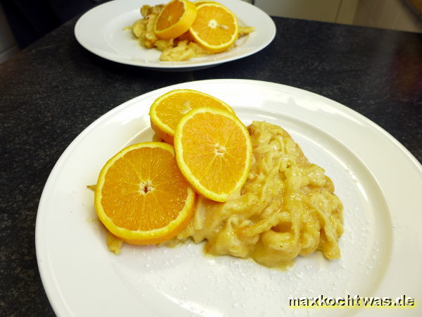 Orangen-Spätzle - Spätzle als Süßspeise, mal was anderes