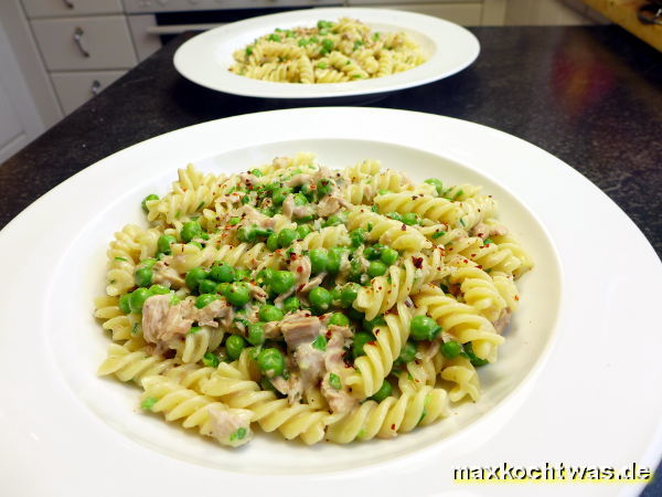 Vollkornpasta mit Thunfisch