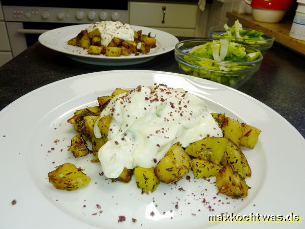 Geröstete Pastinaken mit Joghurtcreme