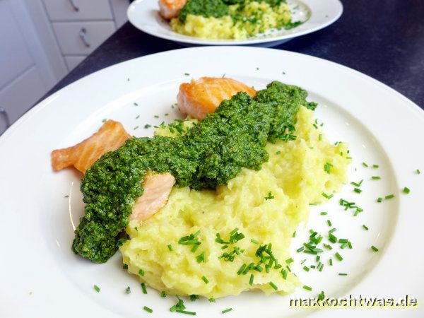 Kartoffelpüree mit Bärlauch-Pesto