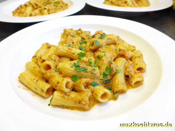 Pappardelle mit Ratatouille-Creme