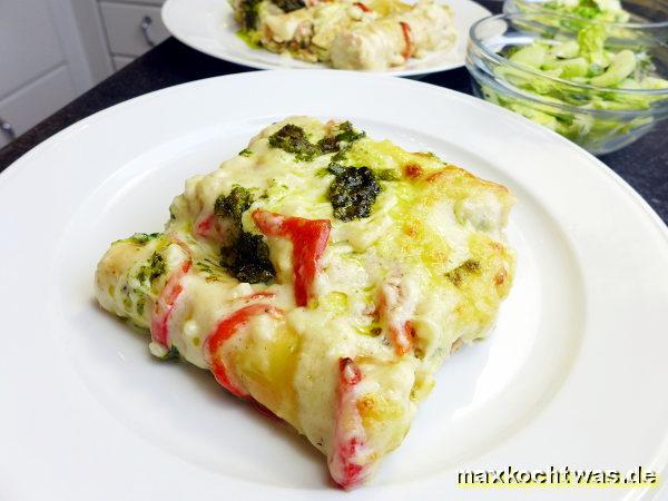 Mit Ricotta gefüllte Cannelloni