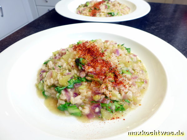 Risotto mit Pak Choi  - Risotto, das ideale Gericht für einen Samstag, geht fast von allein