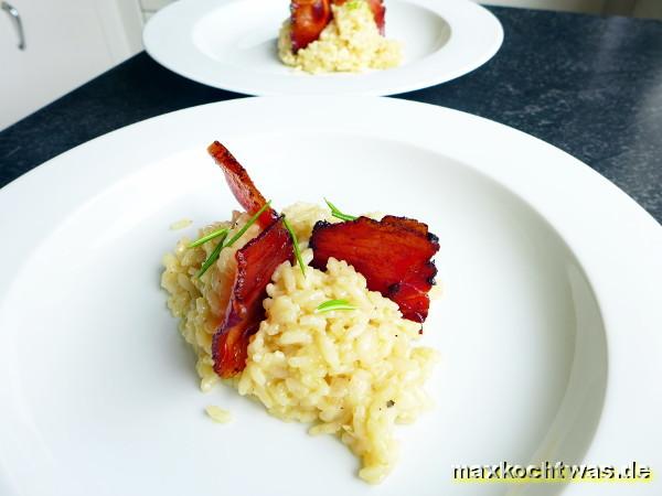 Risotto mit Rosmarin und Pancetta