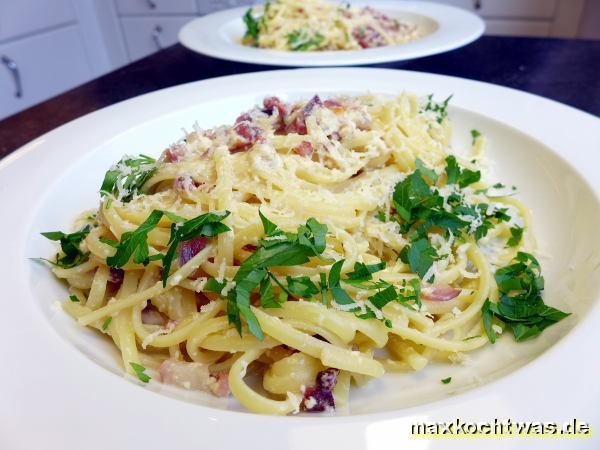 Schlanke Carbonara