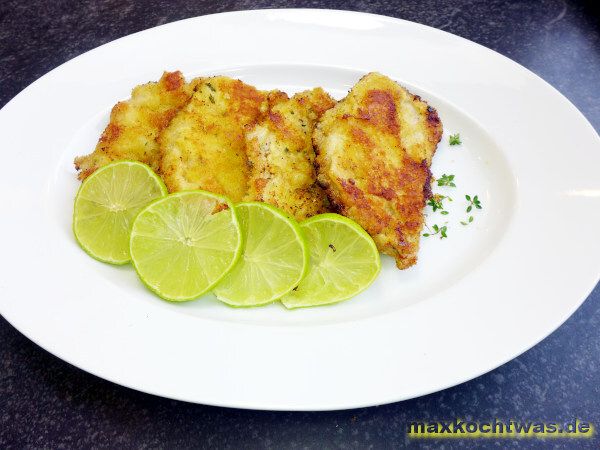 Schnitzel mit Zitronen-Thymian-Panade