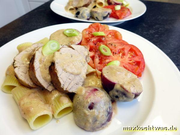 Schweinefilet mit Pflaumen