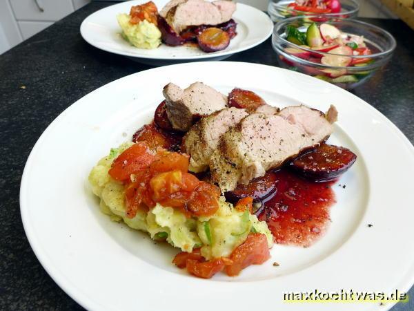 Schweinefilet mit Zwetschgen