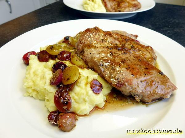 Schweinesteaks mit Thymian und Wacholder