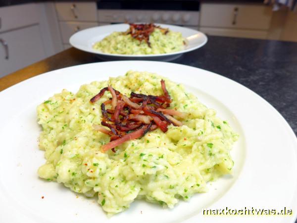 Spätzlepfanne mit Schinken