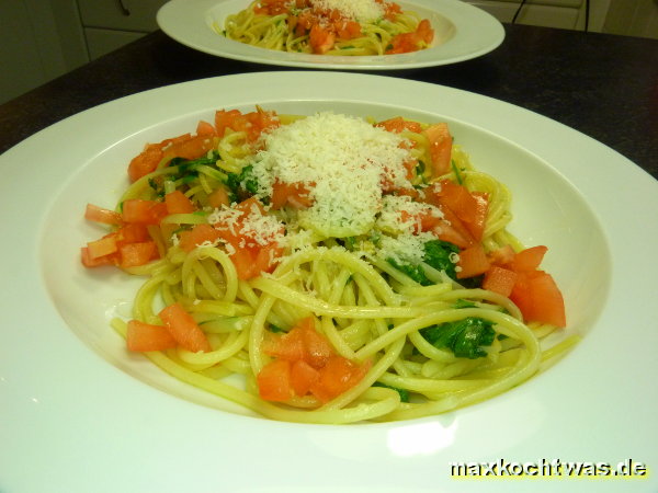 Spaghetti aglio e limone