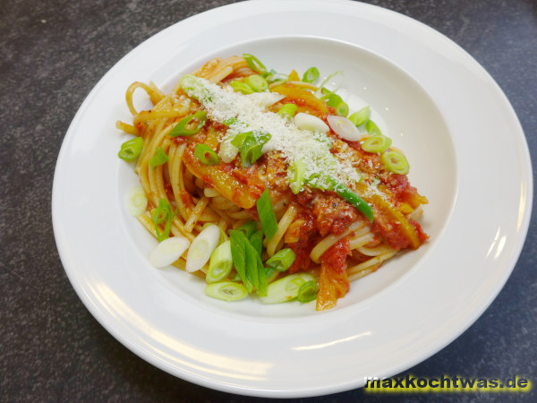 Spaghetti mit Gorgonzolasauce