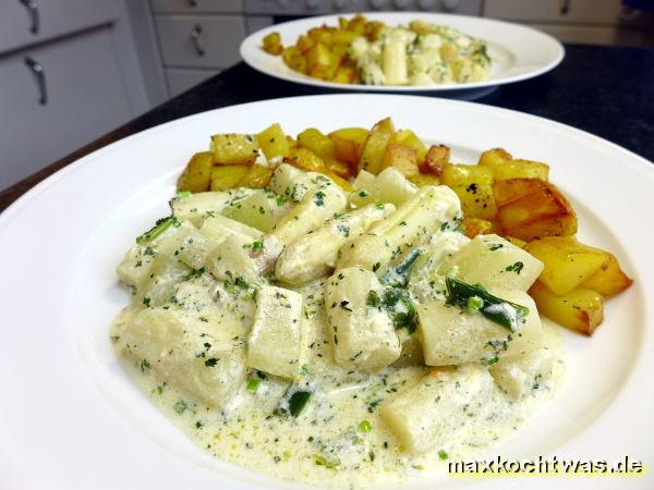 Spargelragout mit Kohlrabi