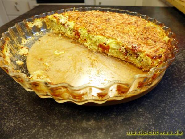 Spitzkohlquiche mit Katenschinken