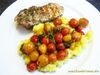 Steaks mit geschmolzenen Tomaten